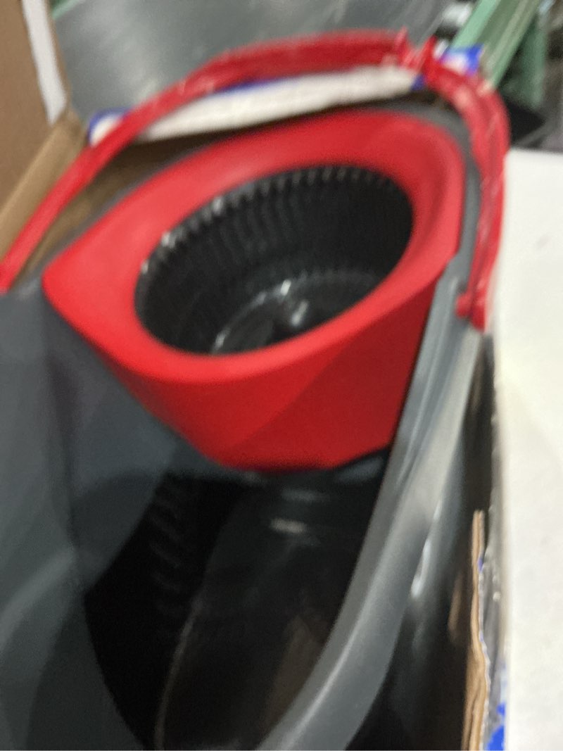 Condition photo showing As Is for o-cedar easywring spin mop and bucket + bonus refills