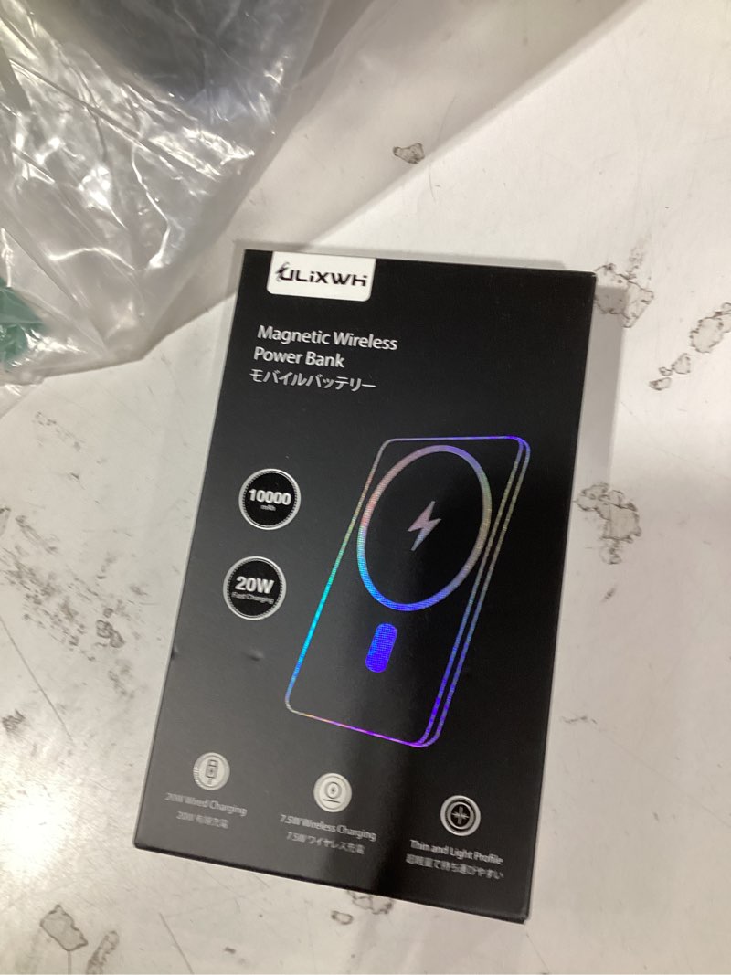 Condition photo showing New/Like New for 10,000mah for magsafe power bank ultra slim, magnetic wireless charger with usb-c cable, fast charging portable battery for iphone 17 pro max/17 pro/air/16/15/14/13, rose gold