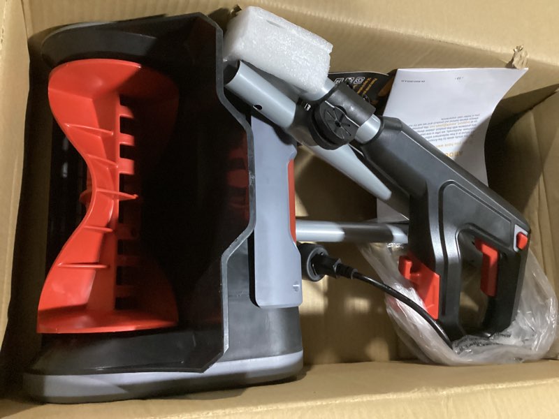 Condition photo showing Good Condition for EWORK Corded Snow Shovel 11-Inch 1200W 10A Powerful Electric Snow Shovels, 6-Inch Clearing Depth, 23-Foot Max Throw Distance, Power Snow Blower for Driveway, Steps, Sidewalk, Porch