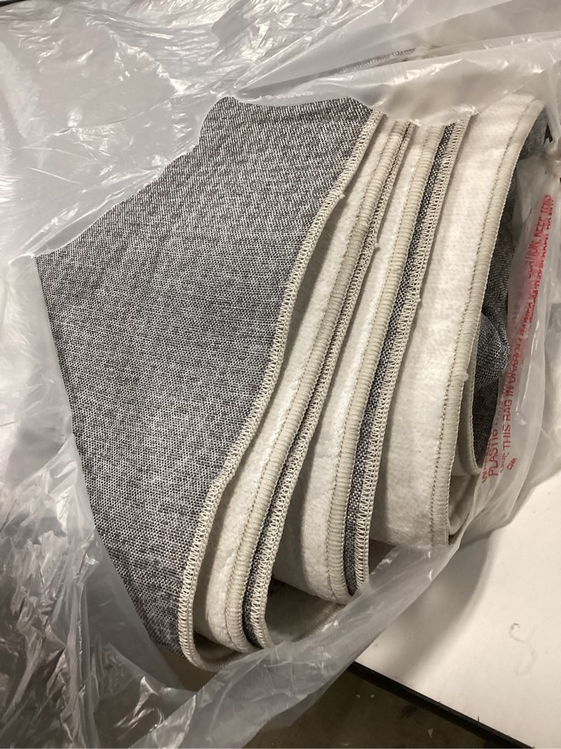 Condition photo showing As Is for 9x12 Washable Vintage Area Rug for Living Room Bedroom Beige Grey Soft Tranditional Non Slip Large Throw Rug Lightweight Floral Low Pile Distressed Carpet Office Playroom Dining Room 9'x12' Vintage | Beige Multi