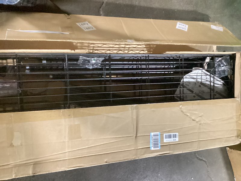 Condition photo showing Good Condition for seville classics solid steel wire shelving storage unit adjustable shelves organizer rack, for home, kitchen, office, garage, bedroom, closet, black, 5-tier, 30" w x 14" d (new model) black 5-tier, 30" w x 14" d (new model)