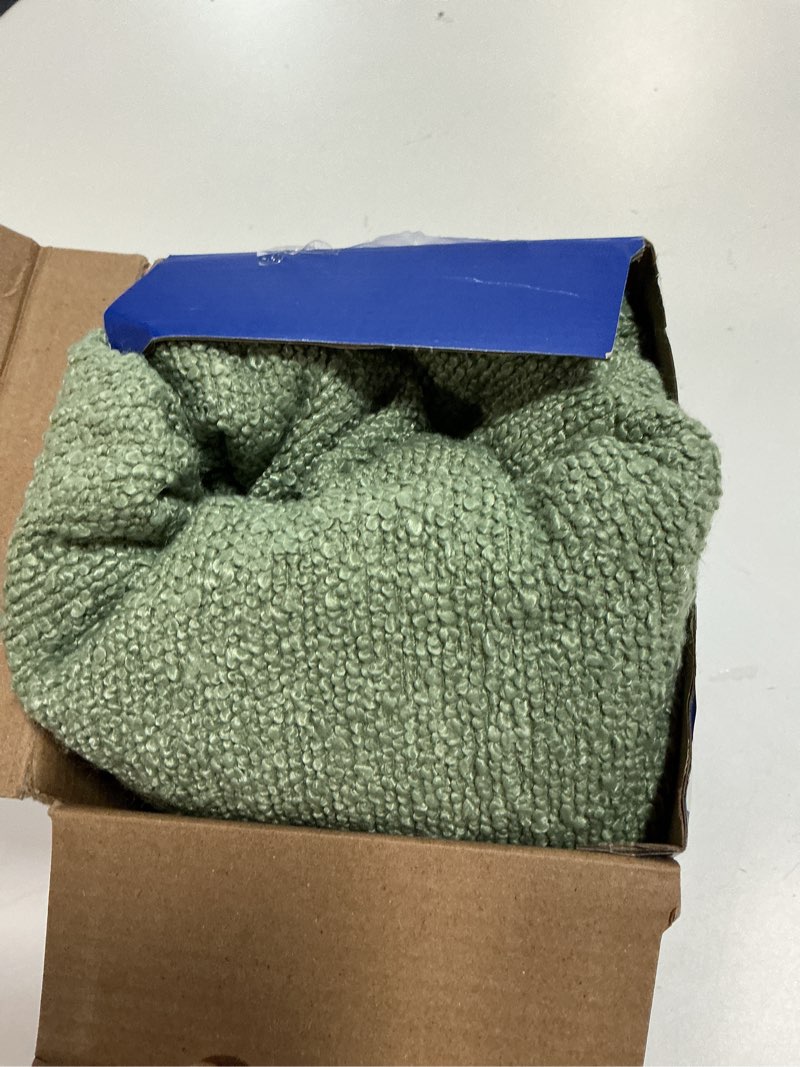 Condition photo showing Good Condition for MIULEE 20x20 Inch Decorative Pillow Covers for Couch Bed Set of 2 Textured Boucle Neutral Winter Throw Pillows Sage Green Accent Solid Cushion Pillowcases Sofa Livingroom Home Decor 20" x 20" (Pack of 2) Sage Green