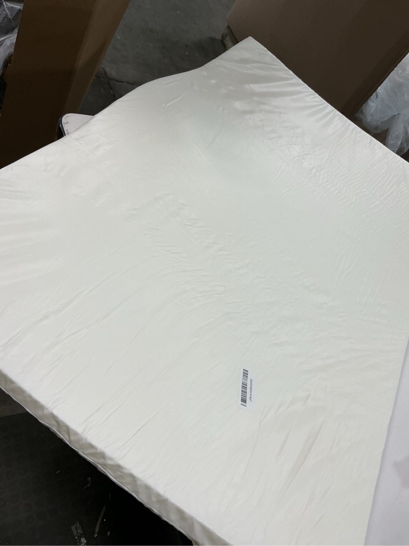 Condition photo showing As Is for Pack and Play Mattress (38"x26"x1.25'') Certified, Hypoallergenic Dual-Sided Portable Crib Mattress Pad for Play Pen, Babies Toddlers, Soft, Waterproof, Machine Washable Cover, Standard Size 38''x26''x1.25'' White