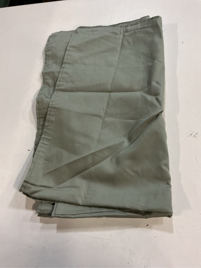 Condition photo showing Good Condition for organic cotton sateen sham set, king, dried sage