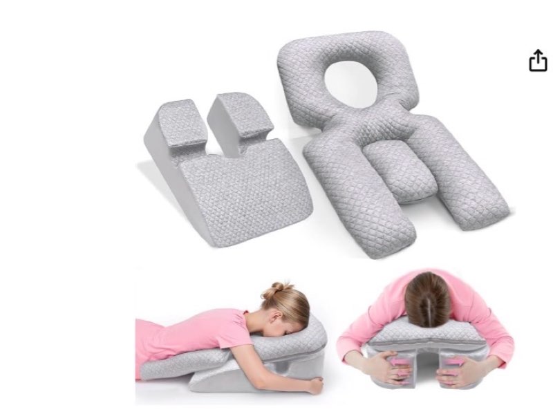 Novelledo Face Down Pillow After Eye Surgery,BBL Pillow After Surgery Stomach Sleeping Pillow,Home M