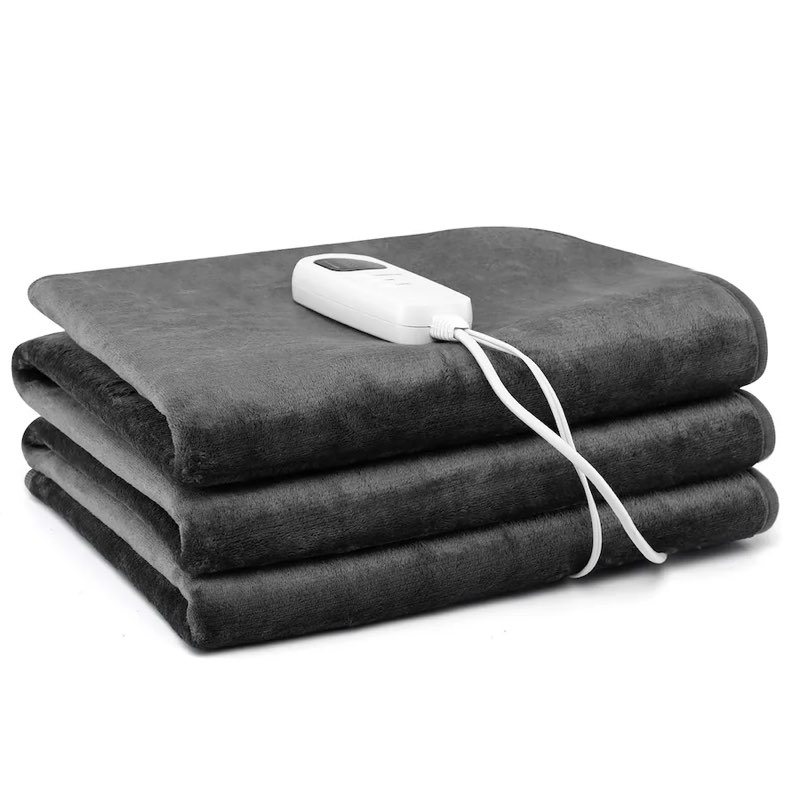 Bearhug Massage Table Warmer Heating Pad 30” x 71”, Dark Grey Cotton Wool Dual-Zone Heating Pad with