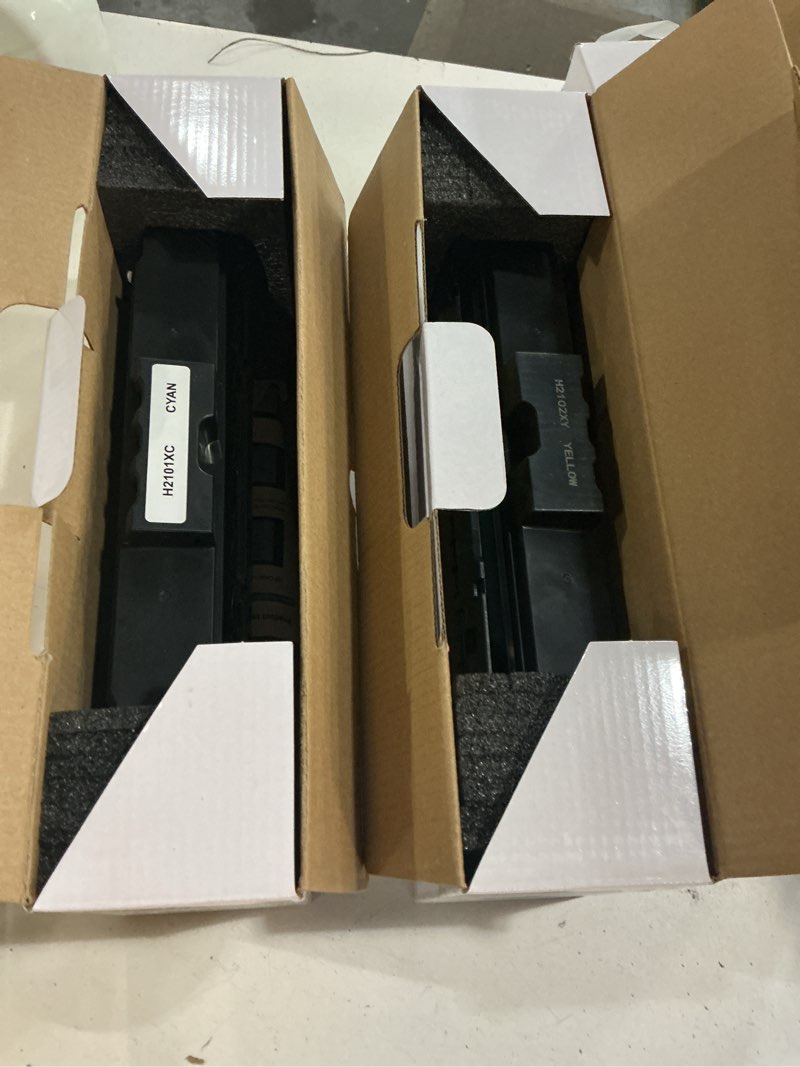 Condition photo showing As Is for 210x toner cartridges 4301fdw for hp 210x 210a toner cartridges 4 pack, 4301fdw 4201dn 4201dw toner cartridge, hp210x hp210a 210 toner for color laser jet pro mfp 4301fdw 4201dn 4201dw 4301fdn 4301fdn