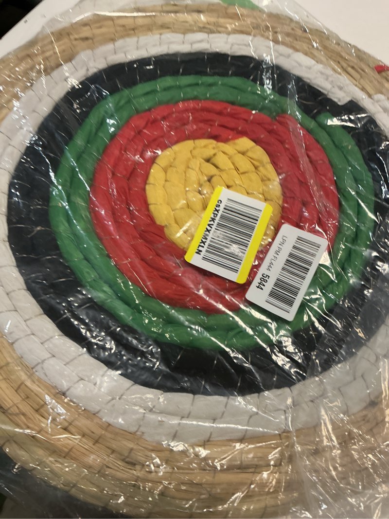 Condition photo showing Good Condition for archery target - backyard straw archery target for recurve compound or longbow - 20 inch traditional bow arrow target for kids youth adult archery hunting practice green 1 layer