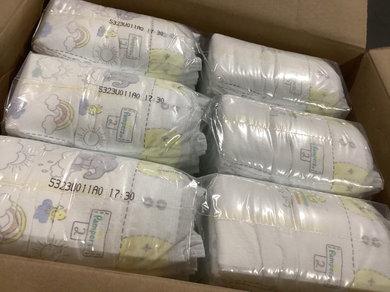 Condition photo showing New/Like New for Pampers Baby Diapers - Swaddlers - Size 2, 186 Count, Ultra Absorbent Disposable Infant Diaper