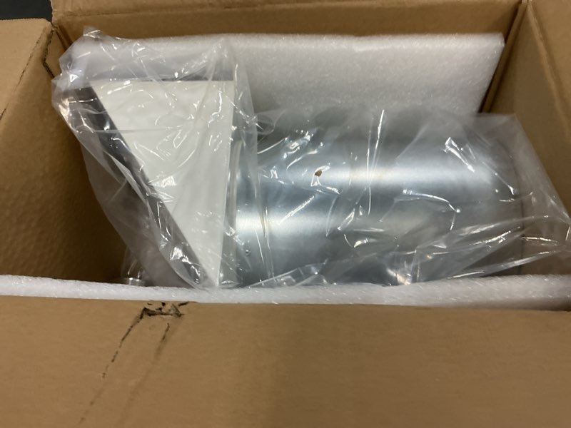 Condition photo showing New/Like New for 6 inch hooded wall vent with screen and damper,6 inch wall exhaust vent cover dryer ventilation cap exterior for kitchen range hood air exhaust,external extractor w/non return flap,galvanized steel 6 inch black