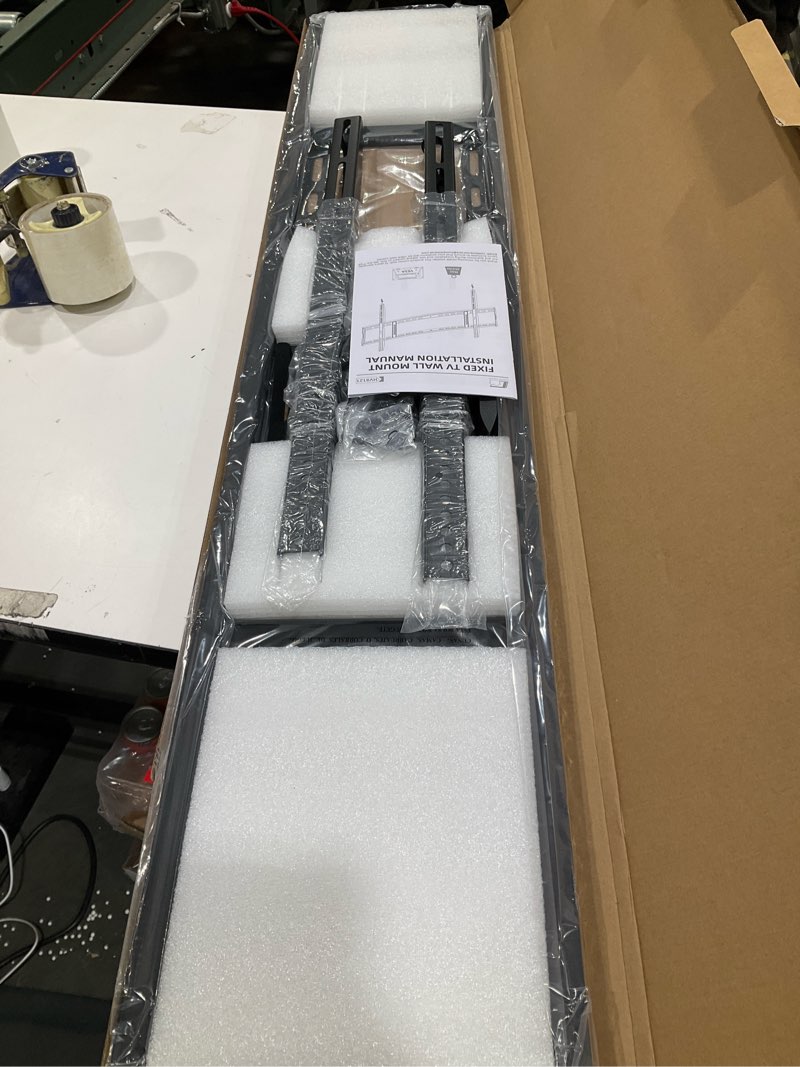 Condition photo showing Good Condition for HOME VISION Heavy Duty TV Wall Mount for Large TVs 65-150 Inch, 3-Stud Secure on 16"-24" Centers, Fits 12" to 48" Wood Studs, Fixed Low-Profile Flush Slim TV Bracket, Max VESA 1200x600, Holds 364 LBS