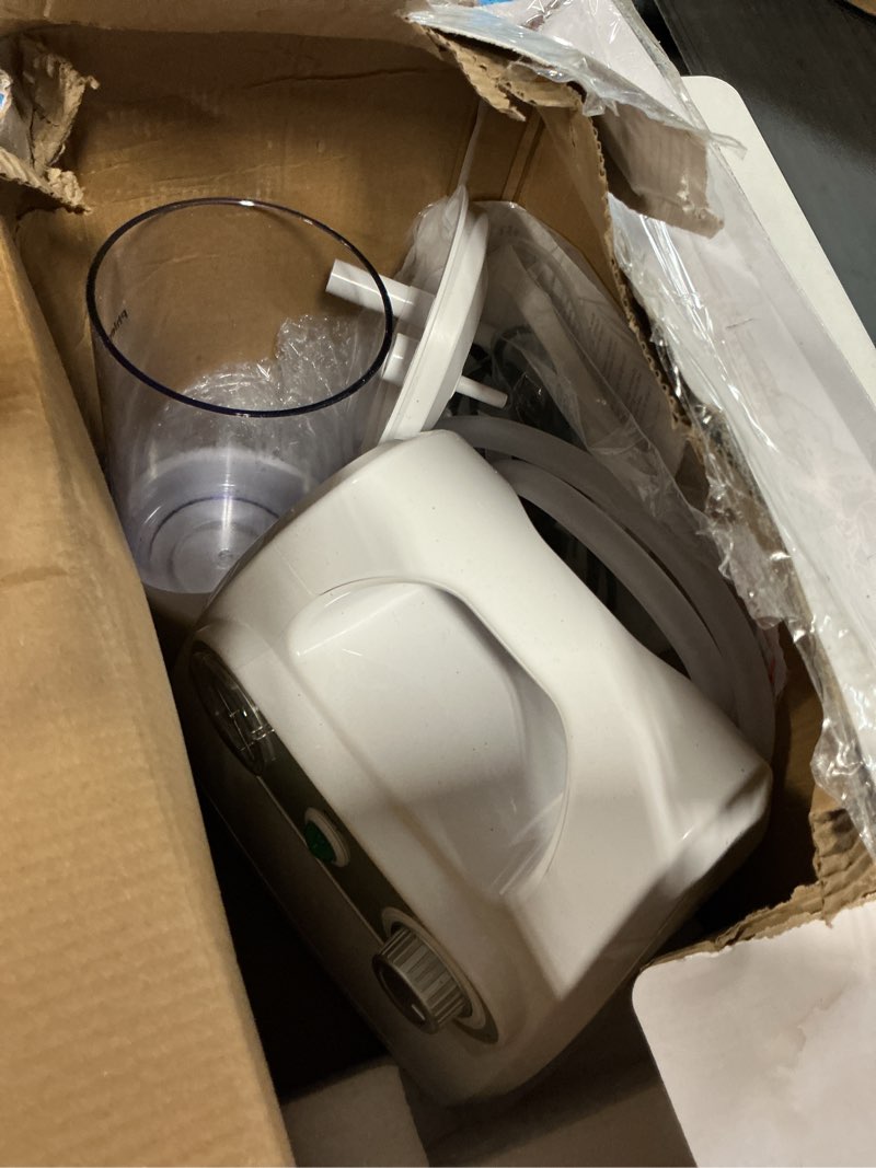 Condition photo showing As Is for 1000ml portable suction device for home use