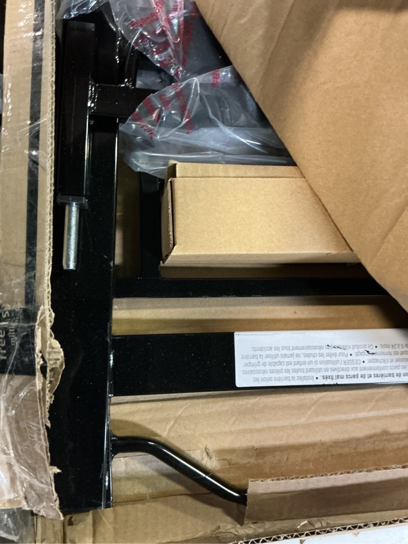Condition photo showing Good Condition for regalo safety 36" extra tall baby gate for doorways & bottom of stairs, pressure mounted walk through gate for babies, toddlers & pets, tested & safe for 30 years, american designed, american owned black 29-36.5"w x 36"h