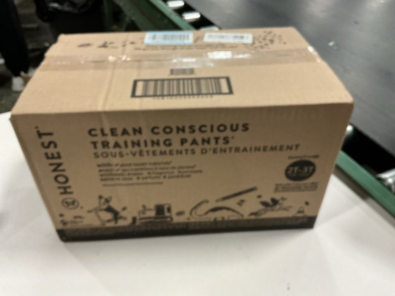Condition photo showing New/Like New for The Honest Company Clean Conscious Training Pants for Sensitive Skin | Hypoallergenic, Fragrance Free | Let's Color + See Me Rollin' | Size 2T/3T (up to 34 lbs), 66 Count Let's Color + See Me Rollin' Size 2T/3T 66