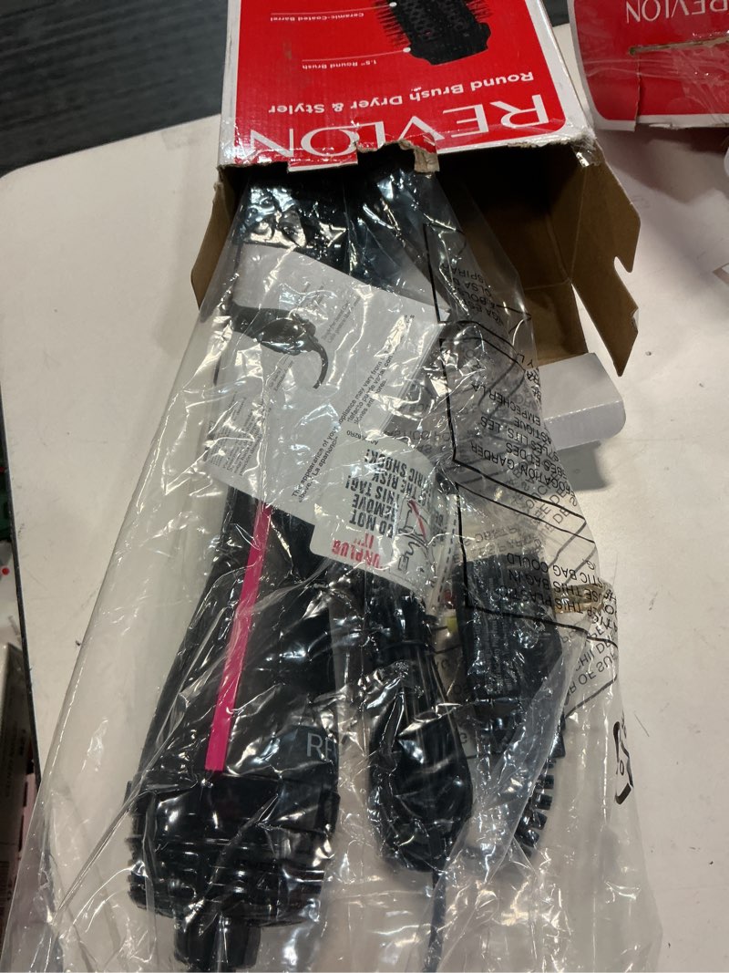Condition photo showing Good Condition for revlon one step root booster round brush dryer and hair styler | fight frizz and add volume, appliance tool (1-1/2 in)
