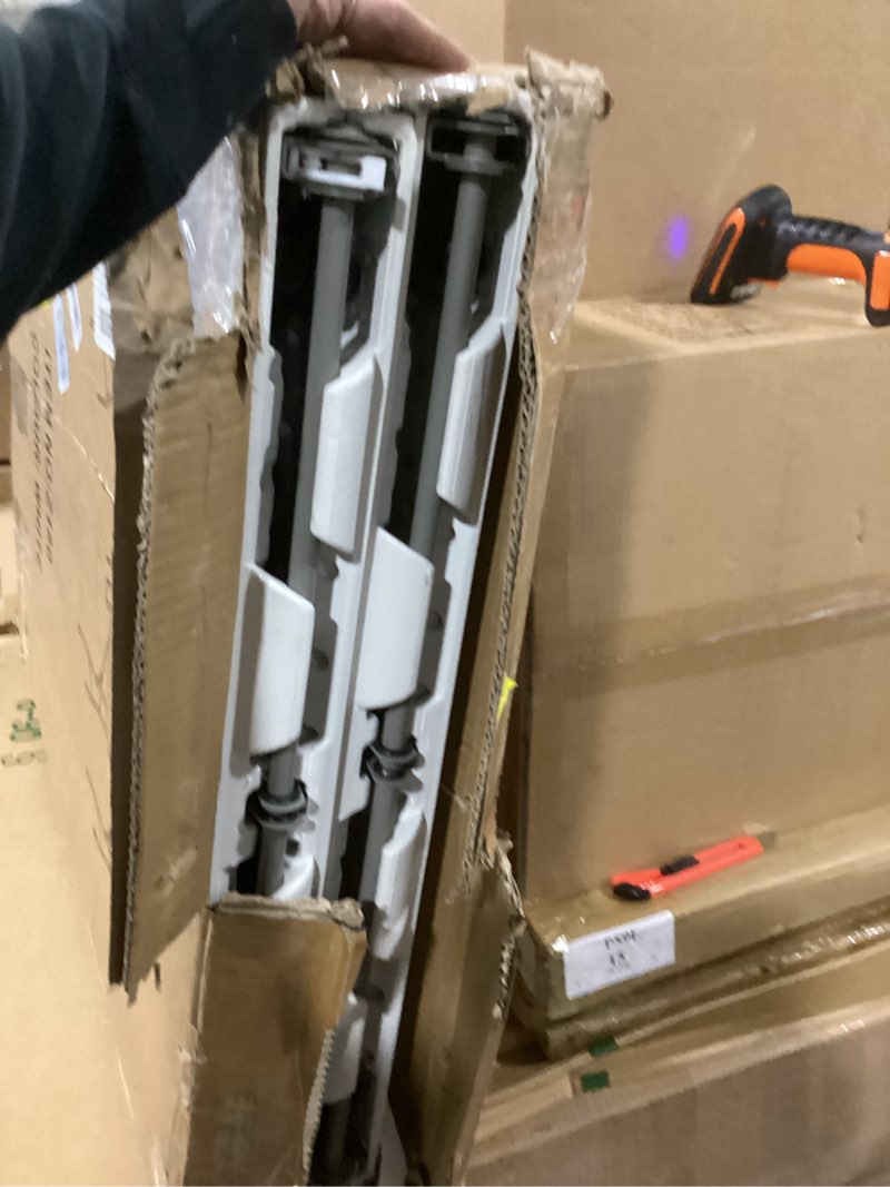 Condition photo showing Good Condition for Set of 2 Folding Table 6 FT Lightweight Camping Table Portable Plastic Rectangular Outdoor Dining Table Steel Legs Fold-in-Half with Carrying Handle for Indoor,Picnic,Party,Wedding,Events(White) 6 FT White 2