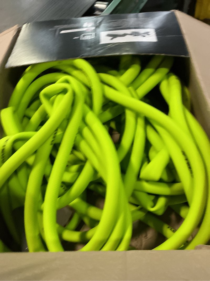 Condition photo showing Good Condition for flexzilla garden hose 5/8 in. x 100 ft., lightweight all-weather water hose, durable and flexible, leak-free connections standard grip 100ft chartreuse