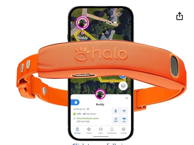 Halo Collar 5 Wireless Dog Fence & GPS Dog Collar, Keep Your Dog Safely Contained Outdoors with App-