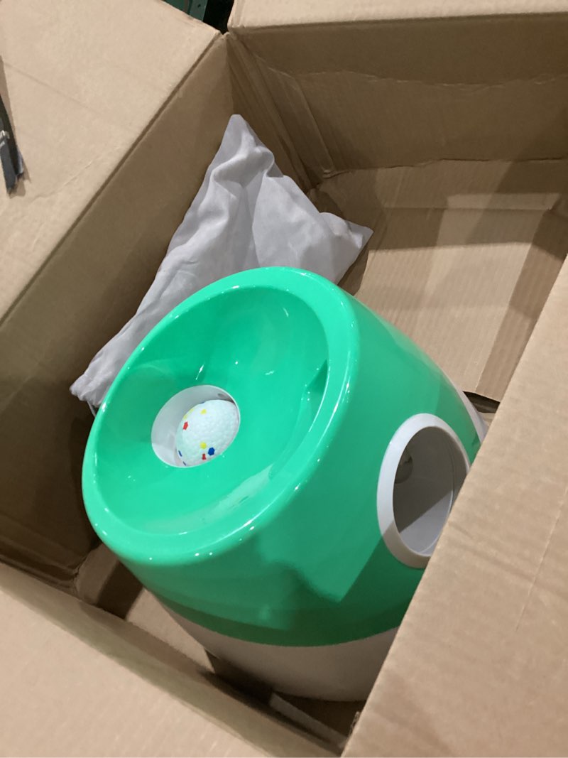 Condition photo showing Good Condition for mekaple automatic dog ball launcher for samll to medium dogs, upgraded interactive toy balls thrower, distance adjustable mental stimulating dog toys with 4 etpu balls 2.2 inch (green)