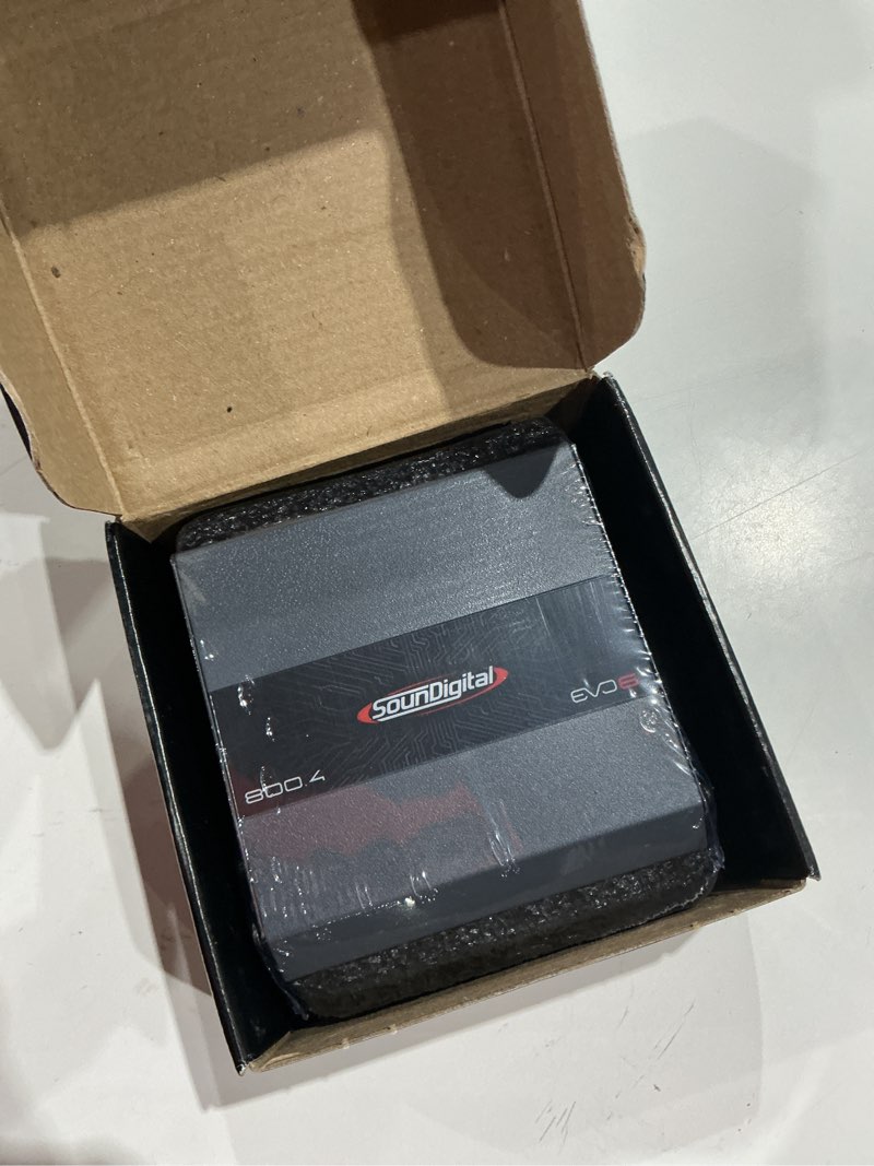 Condition photo showing Good Condition for soundigital - car full range amplifier 800 - 4 channels 800 watts rms 4 ohm - compact size - professional quality - 2025 best performance award