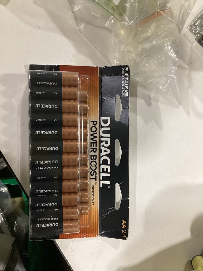 Condition photo showing New/Like New for duracell coppertop aa batteries with power boost ingredients, 24 count pack double a battery with long-lasting power, alkaline aa battery for household and office devices