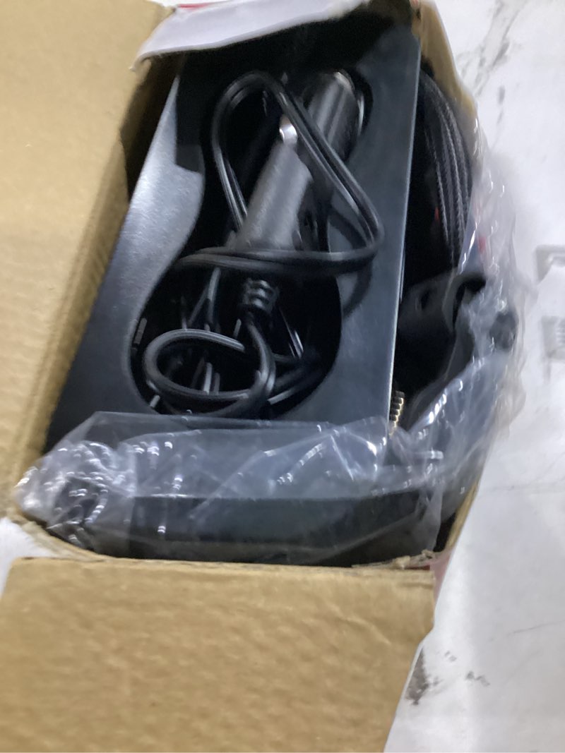 Condition photo showing As Is for hyper tough dc 12v digital car tire inflator with auto-off function 100psi