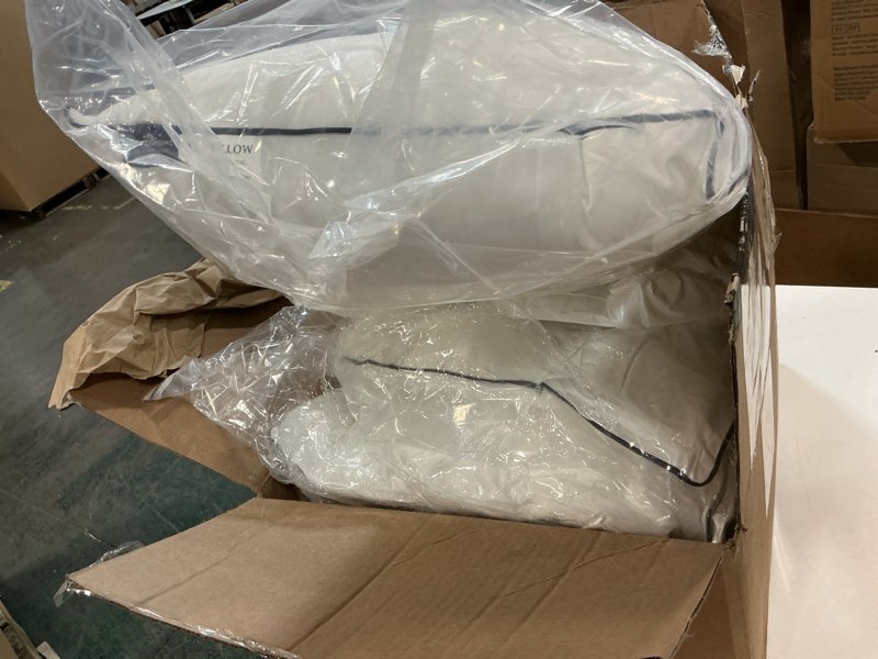 Condition photo showing Good Condition for GOHOME Pillows Standard Size Set of 4 - Bed Pillows for Sleeping 4 Pack, Cooling Supportive Hotel Pillows with Premium Soft Down Alternative Fill for Side Stomach and Back Sleepers White Standard (Pack of 4)