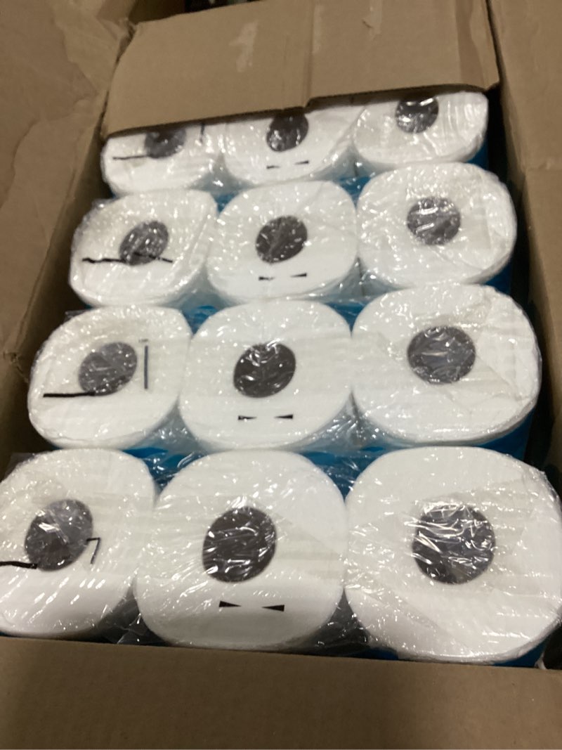 Condition photo showing As Is for amazon basics 2-ply soft toilet paper, 30 rolls (5 packs of 6), 350 sheets per roll, septic safe, equivalent to 185 regular rolls