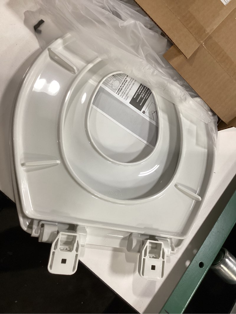 Condition photo showing Good Condition for Little2Big Toilet Seat with Built-In Potty Training Seat, Slow Close, Durable Plastic, Made in USA, ROUND, White