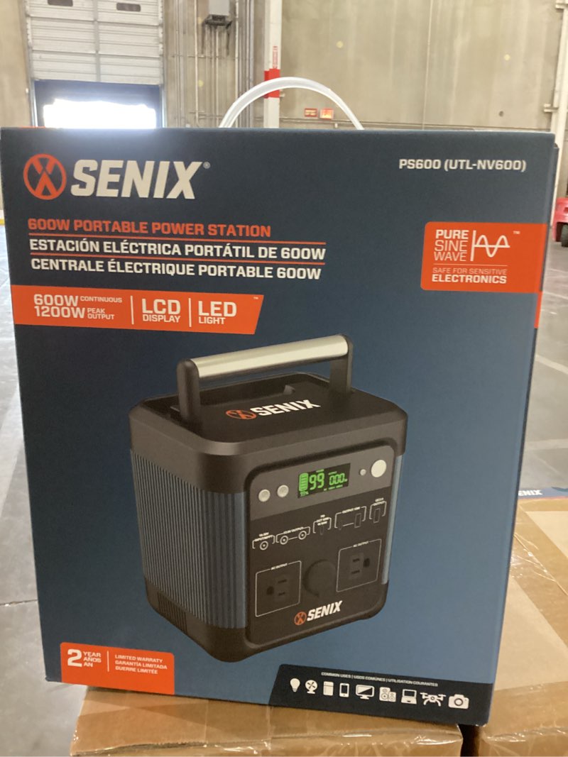 Condition photo showing New/Like New for senix 600w portable power station