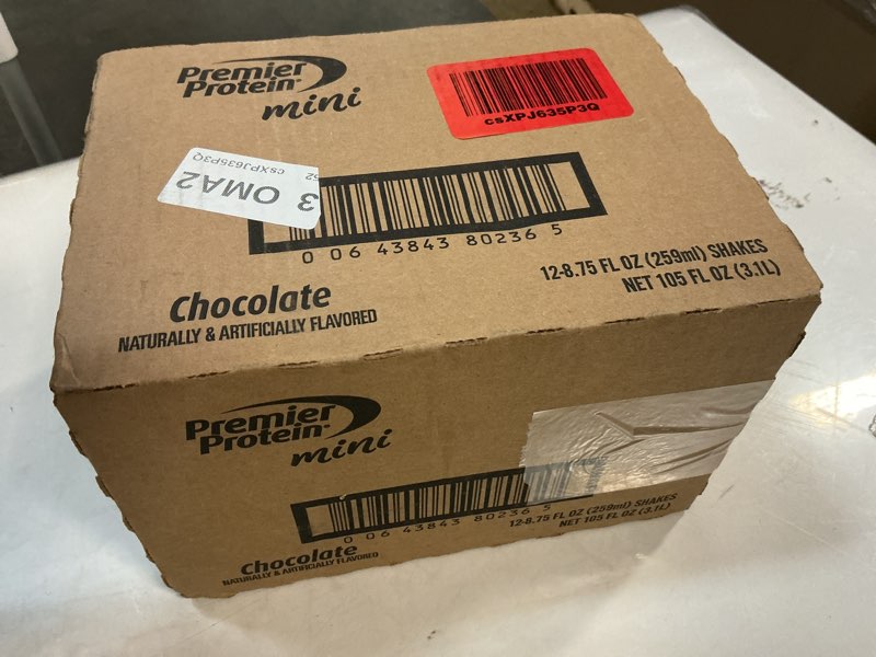 Condition photo showing New/Like New for (BB: 18/JAN/2026) Premier Protein Shake MINIs, Chocolate, 22g Protein, 120 Calories, No Added Sugar, 8.75 fl oz, 12 Pack (Packaging May Vary) Protein Shake Chocolate 8.75 Fl Oz (Pack of 12)
