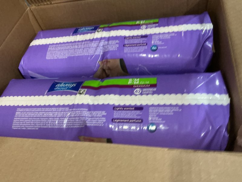 Condition photo showing New/Like New for Always Discreet Incontinence Underwear Women's - Maximum Protection - Small/Medium - 84ct