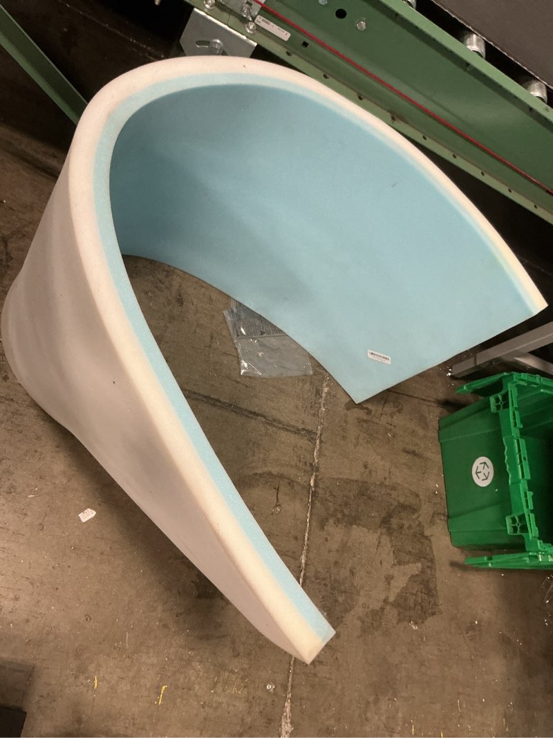 Condition photo showing As Is for High Density Upholstery Foam Cushion - 2" Thick x 24" x 72", Gel Memory Foam Support Padding for Seat Cushion Replacement, DIY Projects, Sofa Mattress Support 72" X24"x2