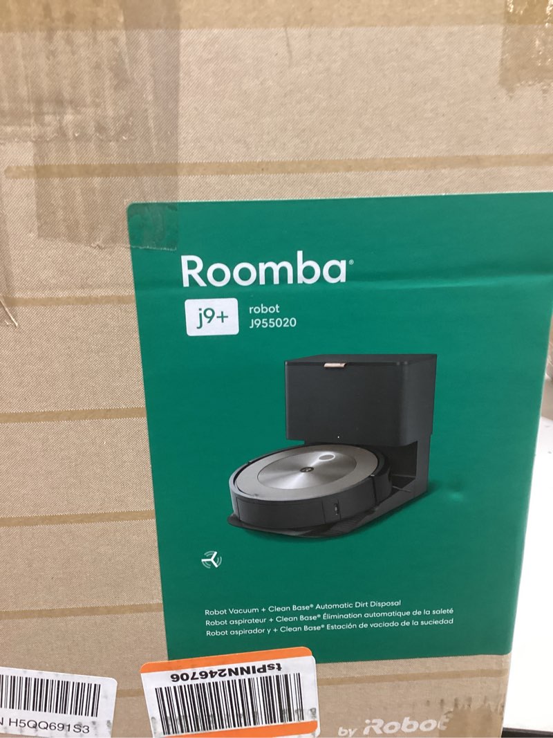 Condition photo showing Good Condition for iRobot Roomba j9+ Self-Emptying Robot Vacuum – Powerful Suction, Identifies and Avoids Obstacles Like pet Waste, Self-Empties for 60 Days, Best for Homes with Pets, Smart Mapping, Works with Alexa?