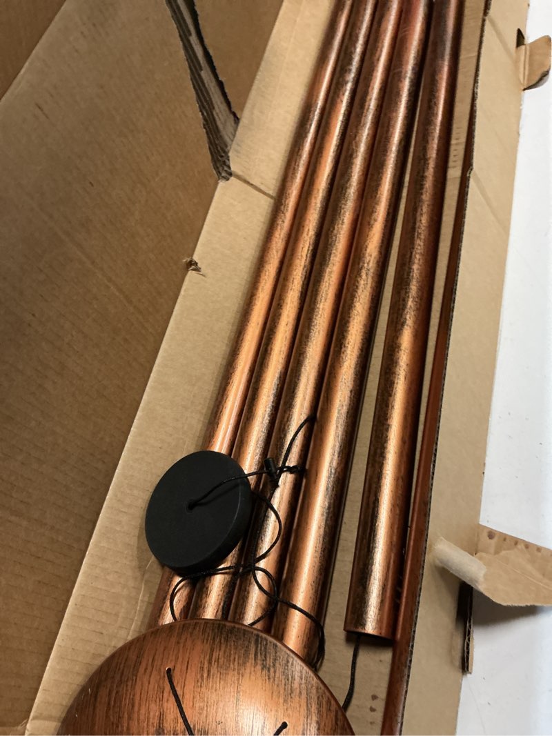 Condition photo showing Good Condition for 66" extra large wind chimes for outside deep tone, 6 thick and bold aluminum tubes relaxing melody with vintage hummingbird windcatcher for garden patio decor, great gift idea for mother's day vintage with hummingbird wind catcher 66"