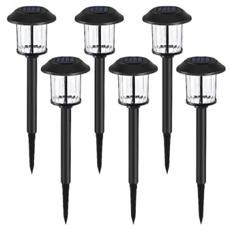 Harbor Breeze 6 -Pack 10 -Lumens Black Solar LED Outdoor Path Light Kit ( 3000-K )