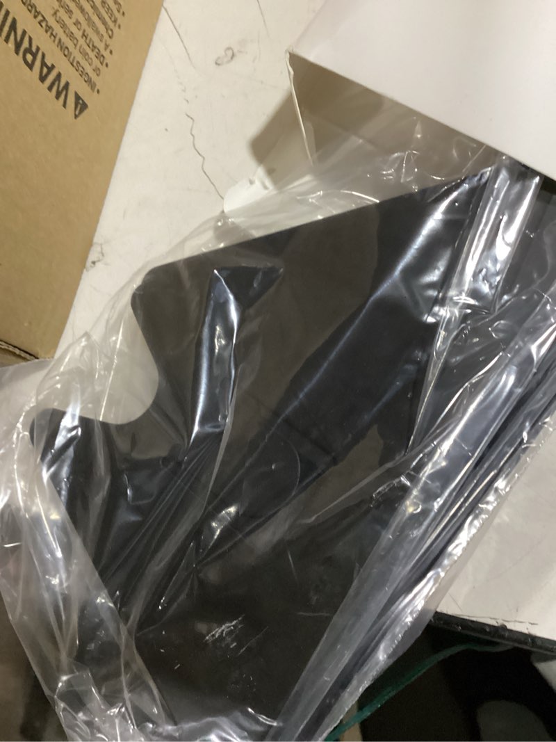 Condition photo showing New/Like New for stainless steel stove gap covers (2pcs), stove gap filler for kitchen oven counter side gap, range trim kit, easy clean and heat resistant, adjustable length 13.8" to 27.5" 1 black