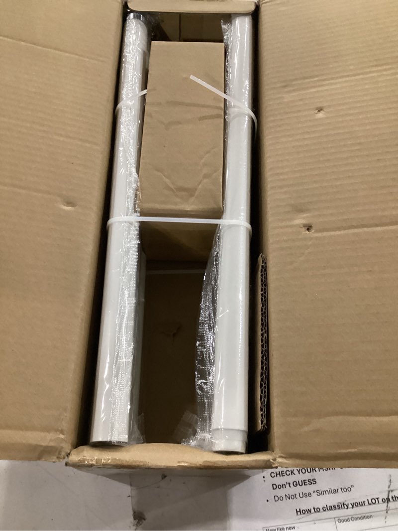 Condition photo showing Good Condition for qdwis antique white curtain rods for windows 72 to 144 inch,1 inch heavy duty adjustable curtain rod,boho decorative drapery rods set with brackets,size:36''-150'' antique white 36'' - 150''| 1 pack single line leaf