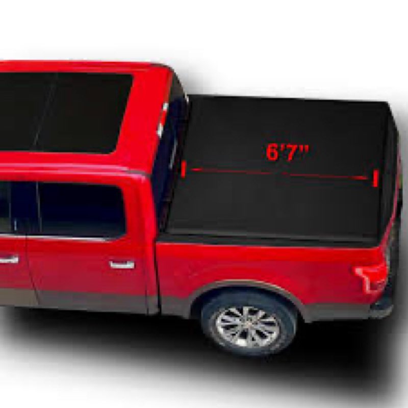 OSOBAK Soft Roll Up 6'7" Bed Cover Compatible for 2016-2024 Nissan Titan & XD Vinyl Truck Tonneau Co