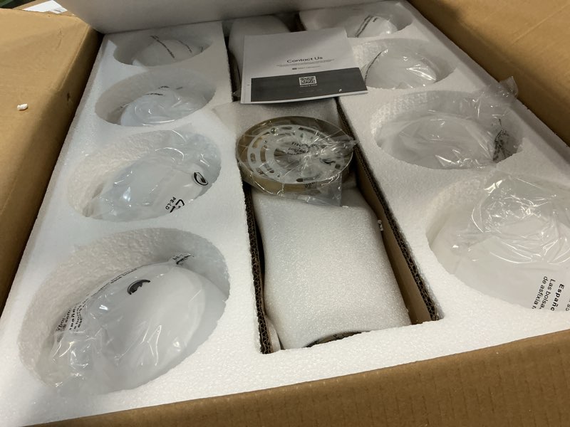 Condition photo showing Good Condition for vonluce sputnik ceiling light fixture, 8-light modern sputnik chandelier with frosted glass shades, etl listed globe chandelier for living room bedroom dining room, bubble glass pendant light, gold gold 8-light w/lampshade