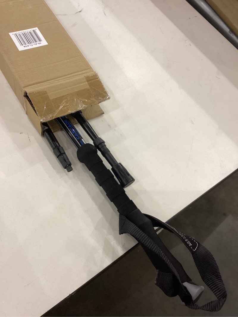 Condition photo showing Good Condition for Cascade Mountain Tech Lightweight Aircraft-Grade Aluminum Trekking Poles with Extended Down Grip Plus Tip Kit Blue (EVA Grip) Twist Lock Trekking Poles