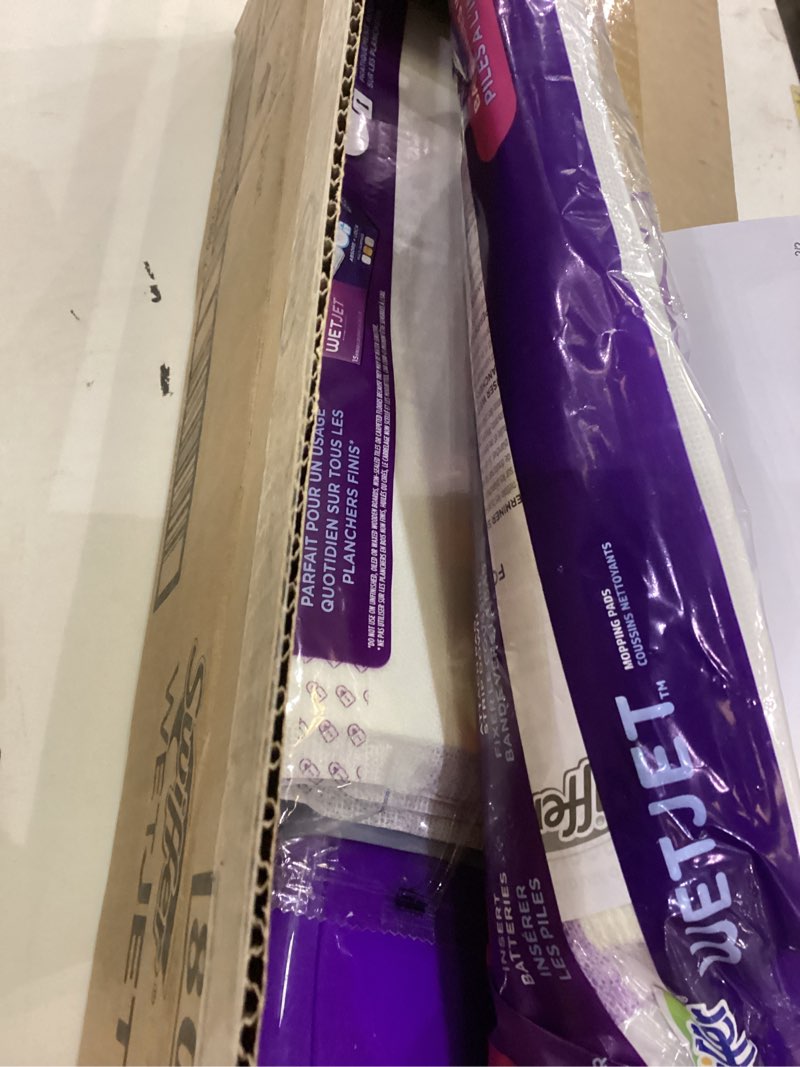 Condition photo showing New/Like New for Swiffer WetJet Hardwood and Floor Spray Mop Cleaner Starter Kit, Includes: 1 Power Mop, 10 Pads, Cleaning Solution, Batteries 1 Kit Cleaner Kit