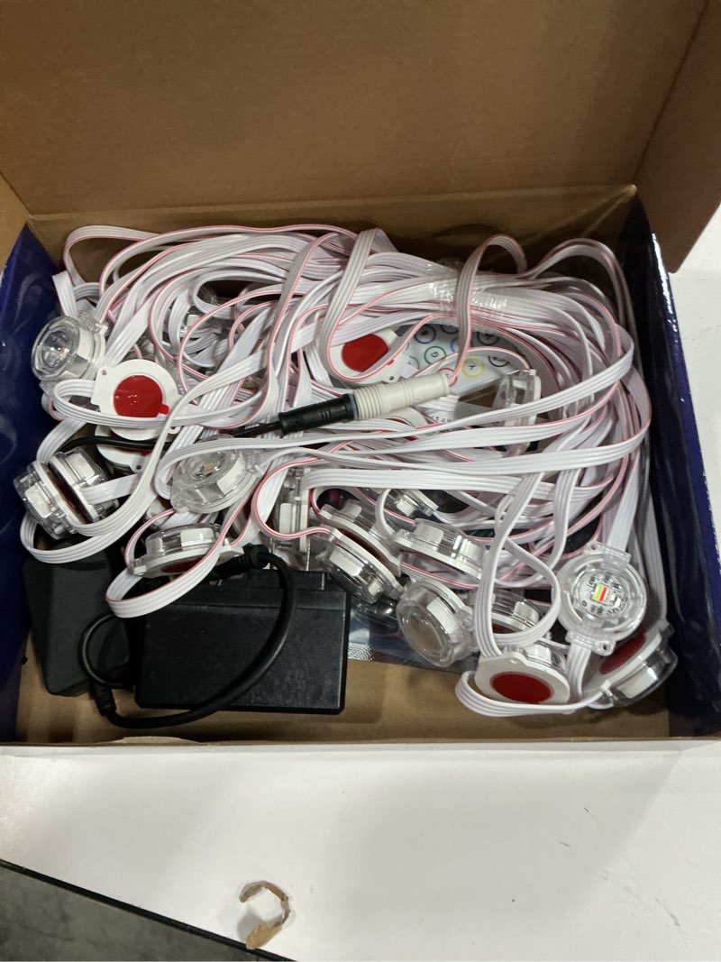 Condition photo showing Good Condition for iHomey 50ft Permanent Outdoor Eaves Light with 30 LED, Waterproof Smart RGB Light with App/Remote Control, for Christmas, Halloween