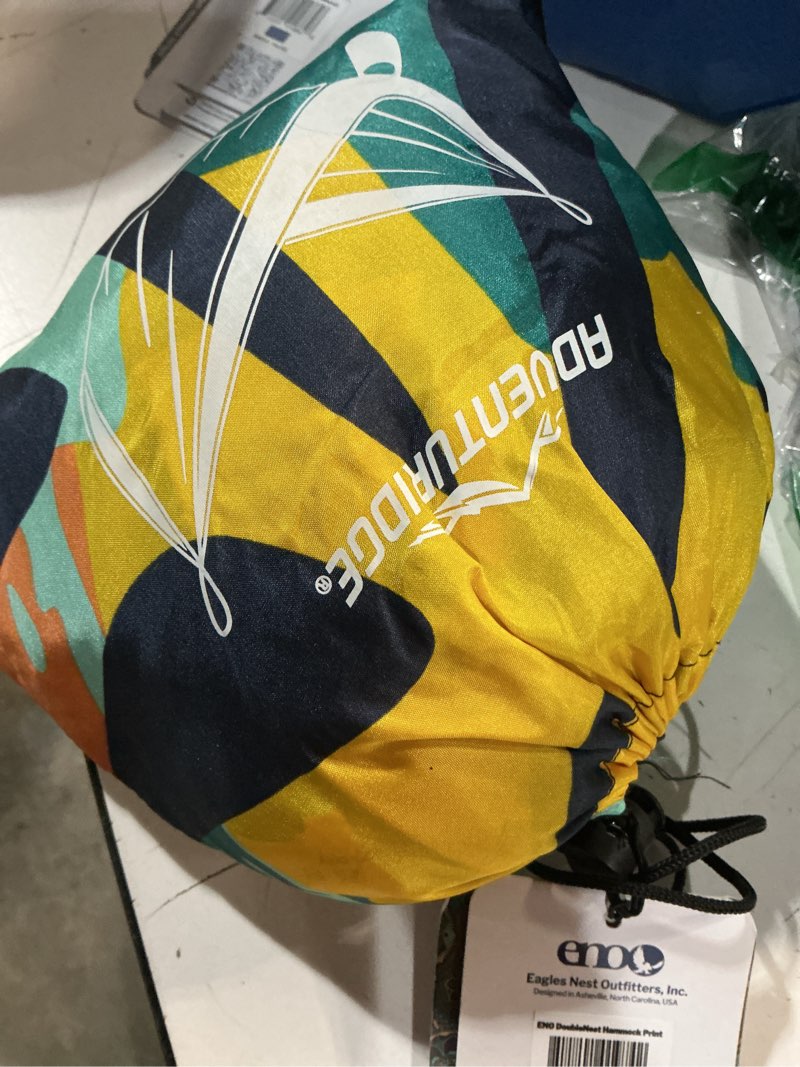 Condition photo showing Good Condition for eno, eagles nest outfitters doublenest lightweight camping hammock, 1 to 2 person, special edition colors, atc