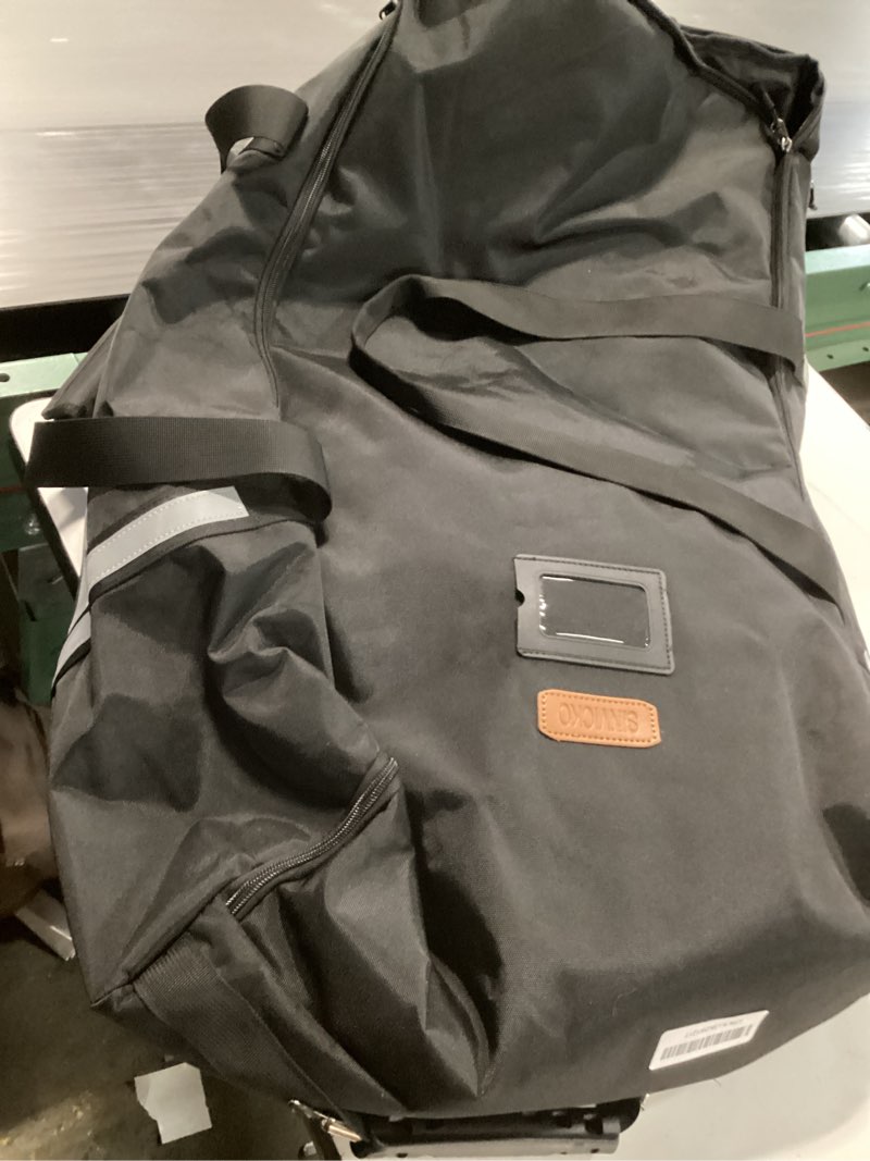 Condition photo showing As Is for Infant Car Seat Travel Bag for Airplane Compatible with All Nuna Pipa Car Seat and Base,Chicco KeyFit 30 and Base, Padded Car Seat Bags for Air Travel,Car Seat Gate Check Bag with Side Pocket, Black