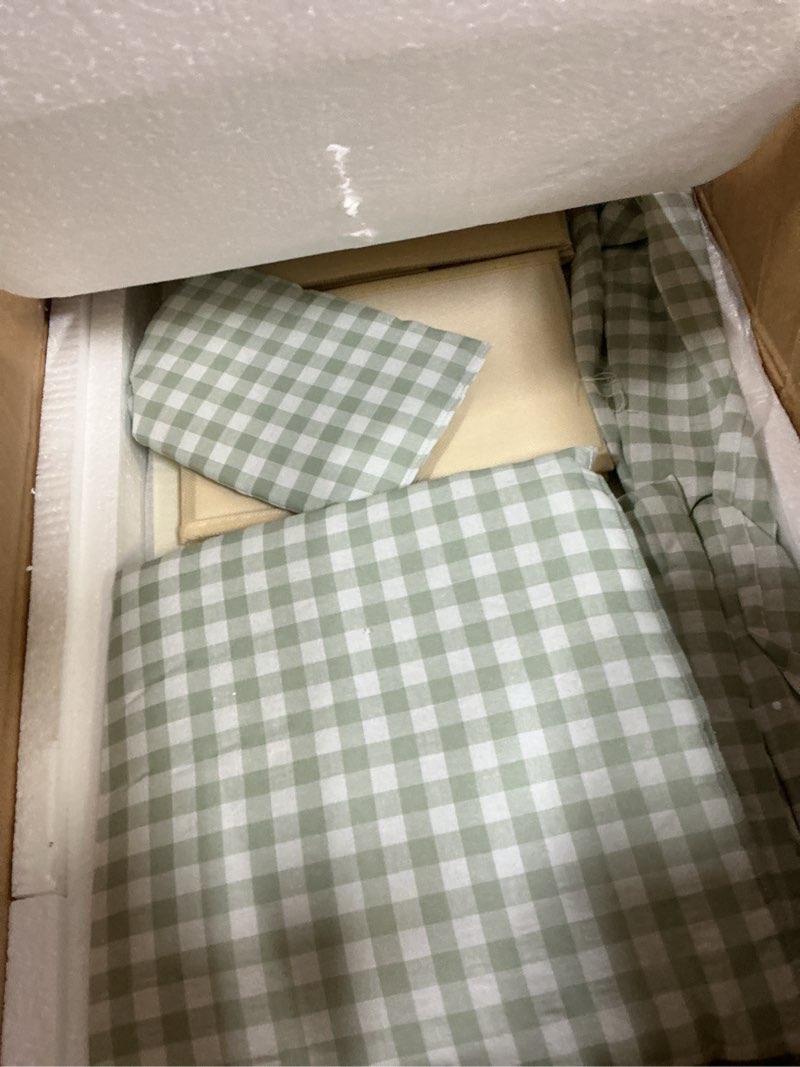 Condition photo showing Good Condition for robud baby doll bed,doll bed with storage and bedding, sturdy baby doll cribs for girls,nice gift of doll beds for 18 inch dolls to children, green