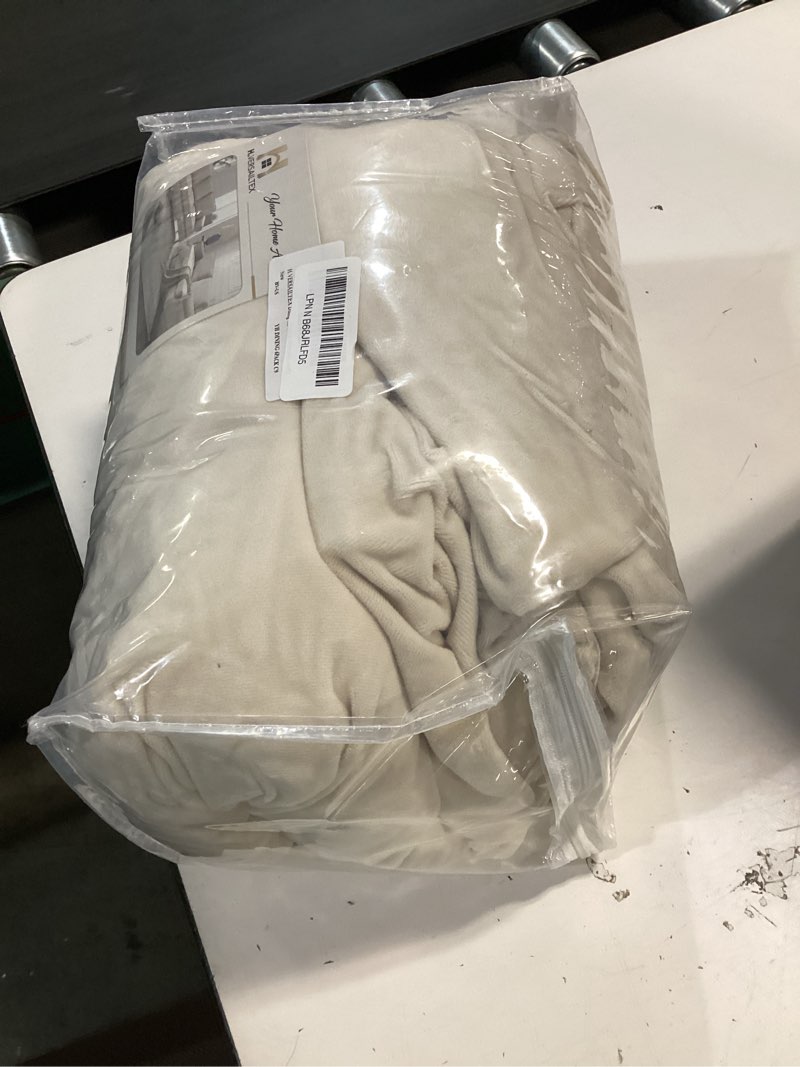 Condition photo showing Good Condition for h.versailtex dining chair covers velvet stretch chair covers for dining room set of 6 parson chair slipcovers chair protectors covers, soft thick solid velvet fabric washable, ivory 6 ivory