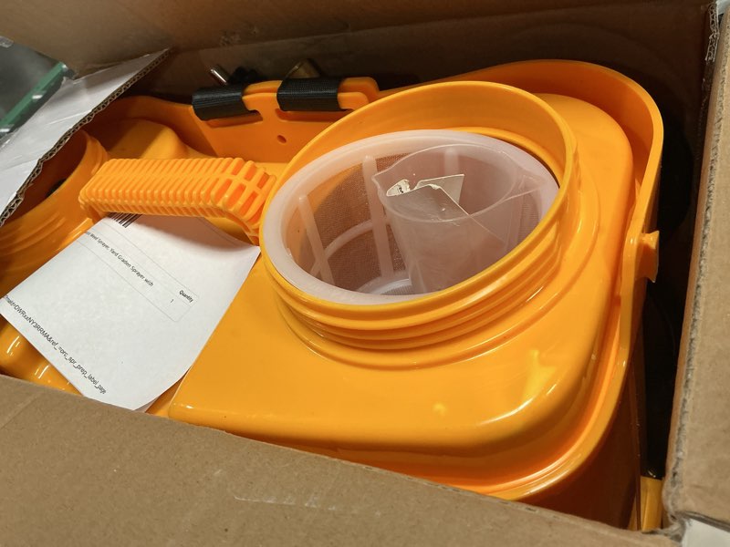 Condition photo showing Good Condition for battery powered backpack sprayer for de-walt 20v max battery, 5.3 gallon, 100 psi electric weed sprayer, yard graden sprayer with telescopic wand, 7 nozzles, backpack sprayer 20v(battery not included) yellow