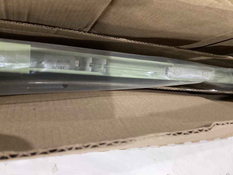 Condition photo showing Good Condition for LazBlinds Cordless Cellular Shades, No Tools No Drill Blackout Honeycomb Shades Pleated Blinds for Windows, 31" W x 64" H, Green Blackout-green 31'' W x 64'' H