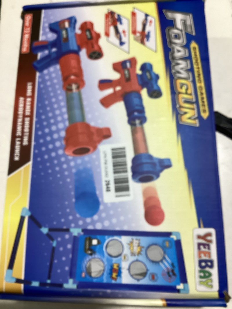 Condition photo showing Good Condition for yeebay shooting game toy for age 6, 7, 8,9,10+ years old kids, boys - 2pk air guns & shooting target & 24 foam balls - ideal gift - compatible with toy guns